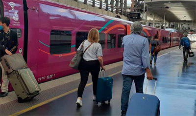 El corredor Madrid-Barcelona-Figueres supera los 1,3 millones de viajeros de alta velocidad en los tres primeros meses de Avlo