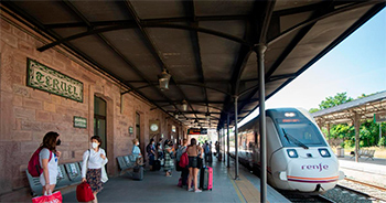 Los trenes de servicio p�blico ya est�n restablecidos en Arag�n en un 87 por ciento