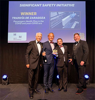 El Tranvía de Zaragoza gana el premio a la mejor iniciativa de seguridad