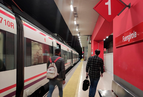 Nueva fase en las obras de mejora de la accesibilidad de la estación de Cercanías de Fuengirola