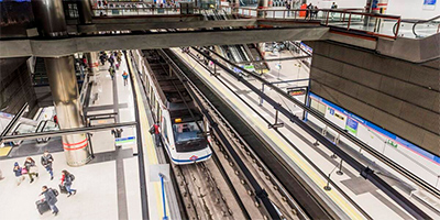 Metro de Madrid renovar la va entre las estaciones de Colombia y Pinar del Rey