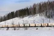 Transporte de contenedores refrigerados de Jap�n a Europa a trav�s del ferrocarril transiberiano