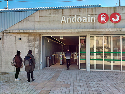 Finalizado el paso inferior para mejorar la accesibilidad de la estación guipuzcoana de Andoain