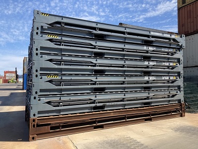 Contenedor plegable y apilable para el transporte intermodal Zbox de Navlandis 