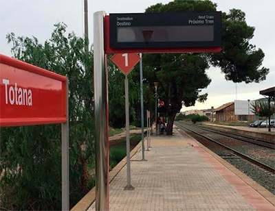 Autorizadas por 178,83 millones las obras de plataforma de la l�nea Murcia-Almer�a a su paso por Totana