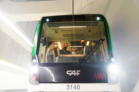 Comienzan las pruebas entre las estaciones de Guadalmedina y Atarazanas de Metro de M�laga