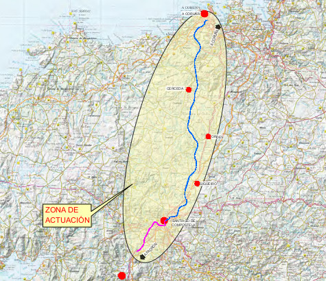 Licitada la instalación de protecciones acústicas en el tramo Padrón-La Coruña, del Eje Atlántico