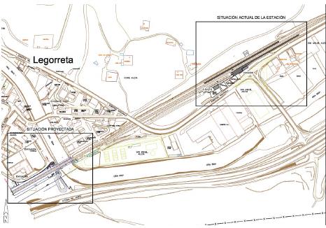 Licitada la redacci�n del proyecto de la nueva estaci�n de Legorreta, de Cercan�as de San Sebasti�n