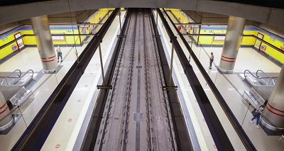 Las obras de renovación de la línea 8 de Metro de Madrid, al 50 por ciento de su ejecución 