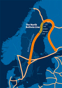 Avanza la construcción de la línea Norrbotniabanan, en Suecia 
