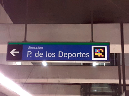Metro de M�laga implanta el sistema Navilens, de guiado de personas con discapacidad visual 