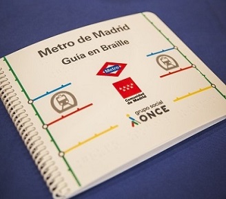 Metro de Madrid cuenta con su primera gu�a en braille 