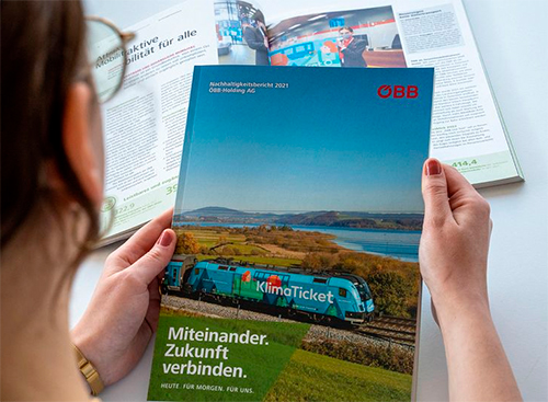 Los Ferrocarriles Austriacos publican su Informe de Sostenibilidad 2021