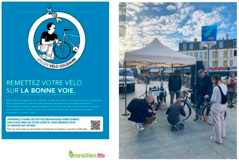Talleres de reparaci�n de bicicletas en veintiocho estaciones de la red de cercan�as de Par�s