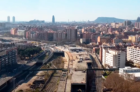 Avanzan las obras de la estación de La Sagrera, en Barcelona