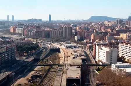 Avanzan las obras de la estaci�n de La Sagrera, en Barcelona