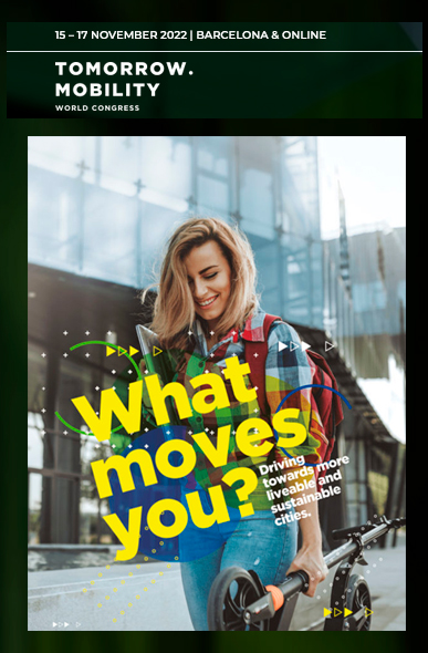 El Tomorrow Mobility World Congress del 15 al 17 de noviembre en Barcelona