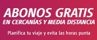 Renfe emite 316.749 abonos gratuitos de Cercan�as y Media Distancia