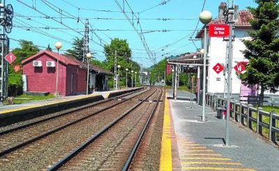 Interrupción del servicio ferroviario entre Andoain y San Sebastián por las obras de alta velocidad