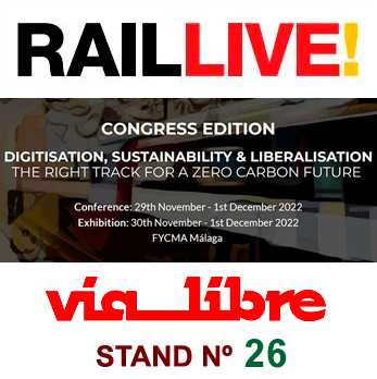 M�laga acoger� el congreso y exposici�n comercial Rail Live 2022