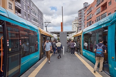 El tranvía de Tenerife cerca de los 15 millones de pasajeros en 2022
