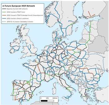Un estudio propone la expansin masiva de la red de alta velocidad en Europa