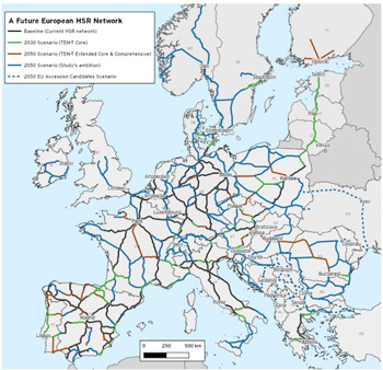 Un estudio propone la expansi�n masiva de la red de alta velocidad en Europa