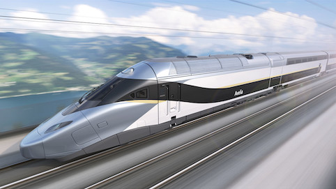 Primeras pruebas din�micas del nuevo TGV, en Chequia