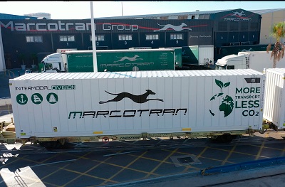Marcotran inaugura un segundo servicio semanal entre Zaragoza y Algeciras