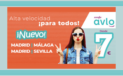 Renfe lanza una promoci�n de 17.000 billetes a siete euros para los Avlo a Andaluc�a