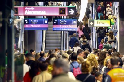 Metro de M�laga supera rebasa el medio mill�n de viajeros en Semana Santa con su llegada al centro 
