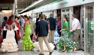 Metro de Sevilla bate su r�cord en Feria con m�s de un mill�n de viajeros