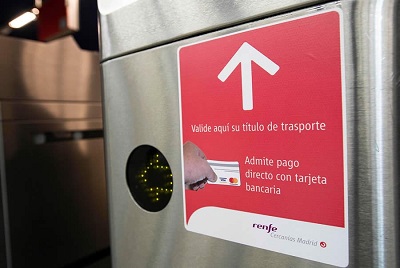 El sistema Cronos llega a Cercan�as Valencia para el pago con tarjeta en los tornos