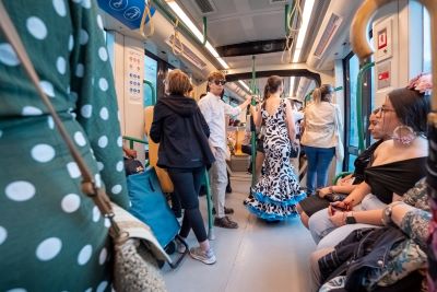 Metro de Granada bate el r�cord hist�rico de viajeros en la Feria del Corpus