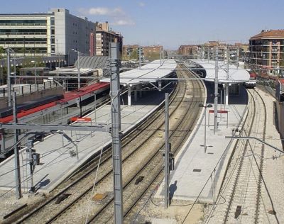 Trabajos nocturnos de mantenimiento en la estaci�n de Fuenlabrada, Madrid