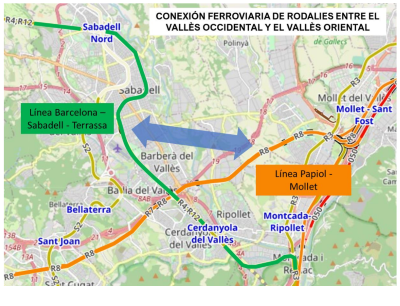 A licitaci�n el estudio informativo de la conexi�n de cercan�as entre el Vall�s occidental y el Vall�s oriental 