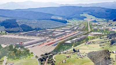 Primera piedra del futuro centro log�stico intermodal de la Pasiega, en Cantabria