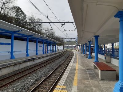 Comienzan las obras de reforma de la estaci�n de Zumaya, en Guip�zcoa