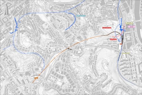 Licitaci�n de las obras de la variante de mercanc�as de Amara, en San Sebasti�n