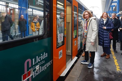 FGC conmemora el centenario de la llegada del ferrocarril a Balaguer