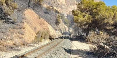 Obras de emergencia en el tramo Olla de Altea-Calpe de la l�nea 9 del Tram de Alicante