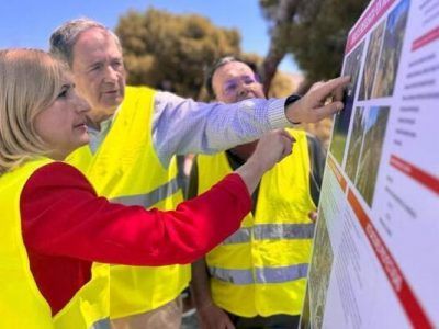 Obras en la zona del Mascarat para  mejorar el servicio de la l�nea 9 del Tram de Alicante