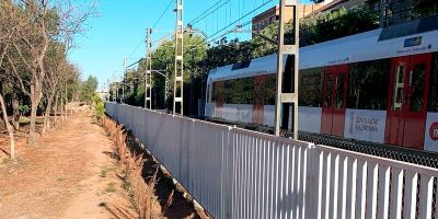 Renovados 5,9 kil�metros de vallado en superficie de la red de Metrovalencia