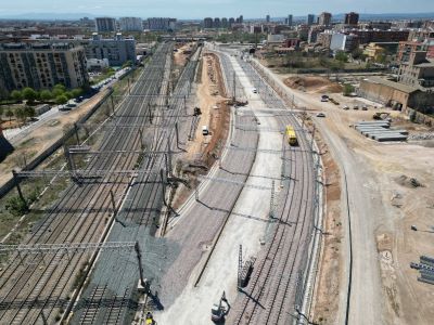 Puesta en servicio del desvi� de la l�nea de alta velocidad en el Canal de Acceso de Valencia 