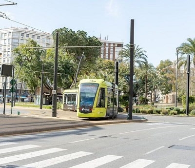 El tranv�a de Murcia cumple trece a�os con m�s de 64 millones de viajes 