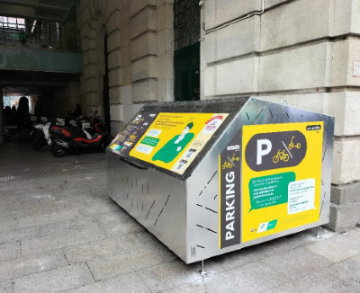 La estaci�n de Bilbao Abando estrena aparcamiento seguro para bicicletas y patinetes