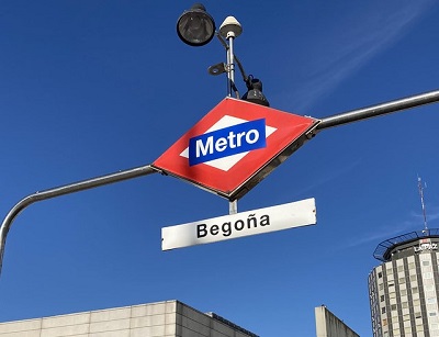 Las obras de modernizaci�n de la estaci�n de Bego�a de Metro de Madrid, al 60 por ciento