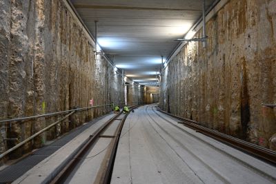 Completada la mitad de las actuaciones en ejecuci�n para la integraci�n del ferrocarril en Langreo, Asturias