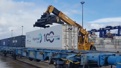 El Puerto de Algeciras movi� 71.389 toneladas por ferrocarril de enero a mayo