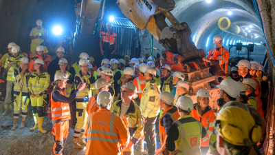 Primera perforaci�n del t�nel de base de Semmering en Austria